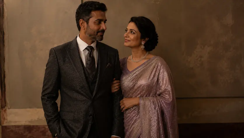 Luxury silk saree editorial