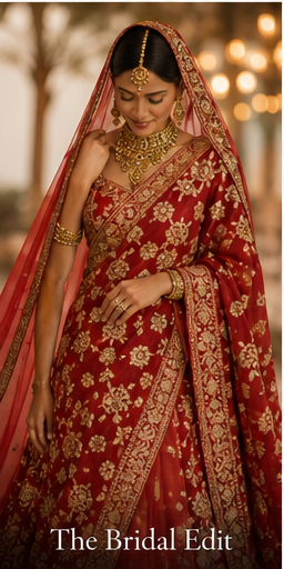Bridal silk saree